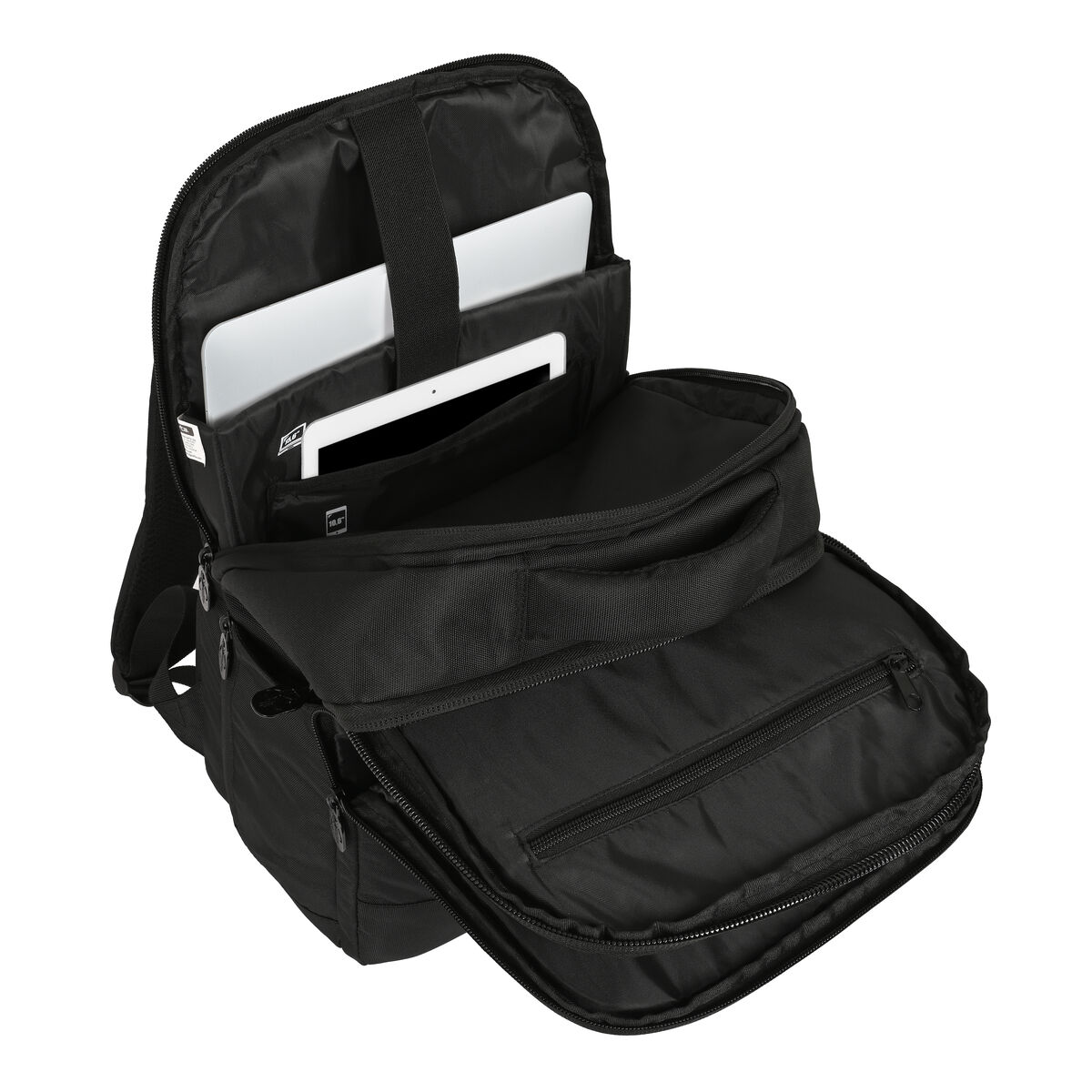 Batoh pro laptop a tablet s USB portem The Mandalorian Černý